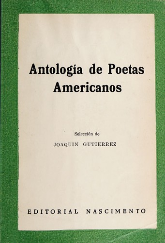 Cover for Antología de poetas americanos