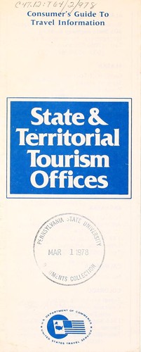 Cover for Consumer's guide to travel information