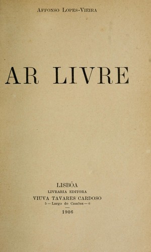 Cover for Ar livre
