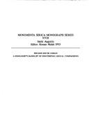 Cover for A sinologist's handlist of Sino-Tibetan lexical comparisons
