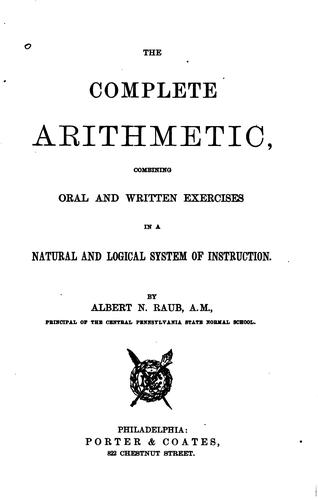 Cover for Complete Arithmetic ...