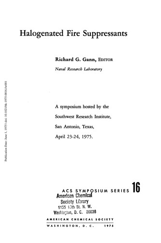 Cover for Halogenated fire suppressants