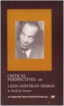 Cover for Critical Perspectives on Leon Gontran Damas (Critical Perspectives)