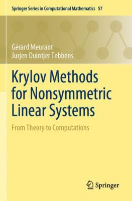 Cover for Krylov Methods for Nonsymmetric Linear Systems