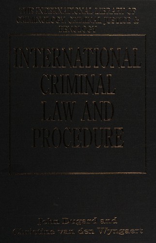 Cover for International criminal law and procedure