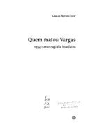 Cover for Quem Matou Vargas