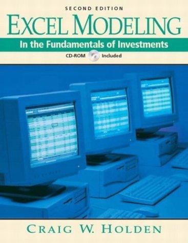 Cover for Excel Modeling in the Fundamentals of Investments