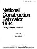 Cover for National Construction Estimator 1984