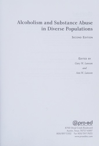 Cover for Alcoholism and substance abuse in diverse populations