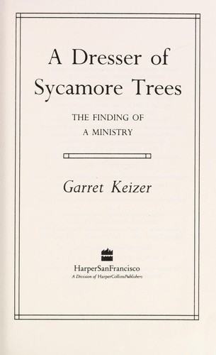 Cover for A dresser of sycamore trees