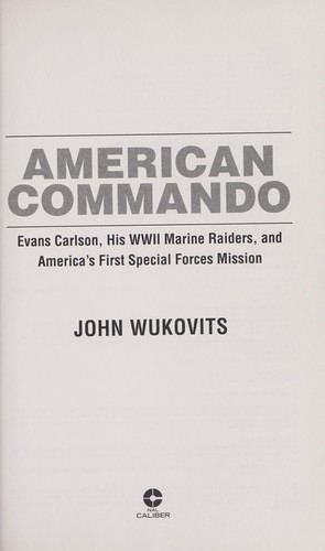 Cover for American commando
