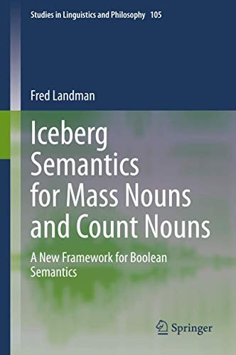Cover for Iceberg Semantics for Mass Nouns and Count Nouns