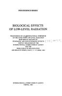 Cover for Biological effects of low-level radiation
