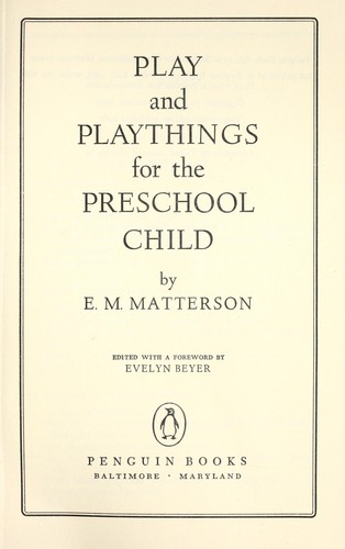 Cover for Play with a purpose for under-sevens