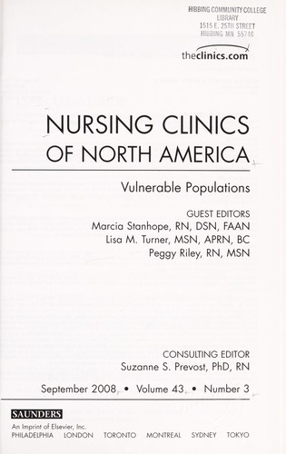 Cover for Vulnerable populations