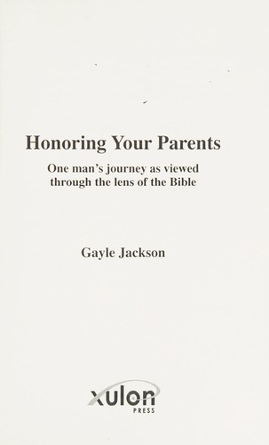 Cover for Honoring Your Parents