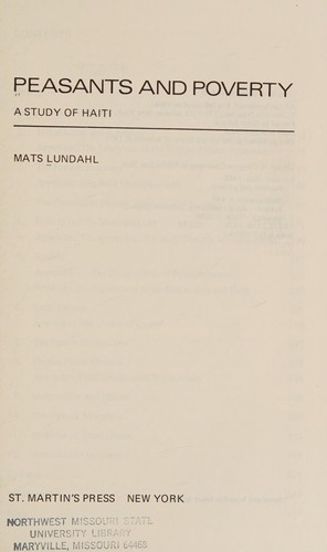 Cover for Peasants and poverty
