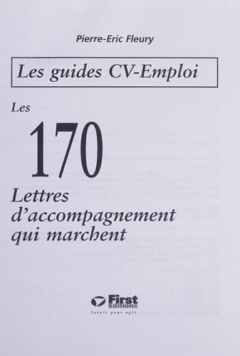 Cover for Les 170 lettres d'accompagnement qui marchent