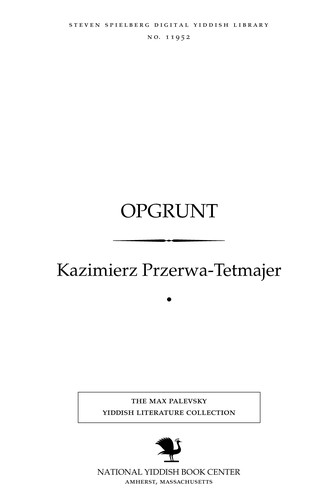 Cover for Opgrunṭ