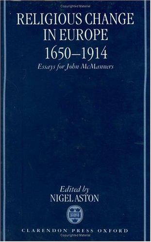 Cover for Religious Change in Europe 1650-1914