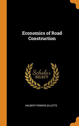 Cover for Economics of Road Construction