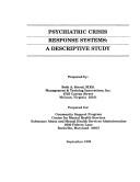 Cover for Psychiatric Crisis Response Systems