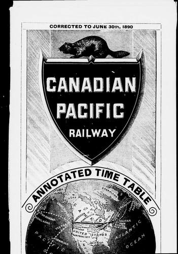 Cover for Annotated time table