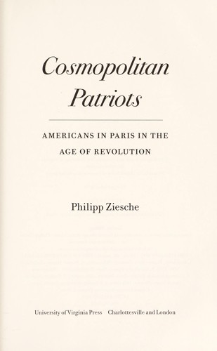 Cover for Cosmopolitan patriots