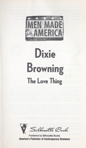 Cover for The love thing