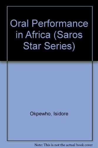Cover for The Oral performance in Africa