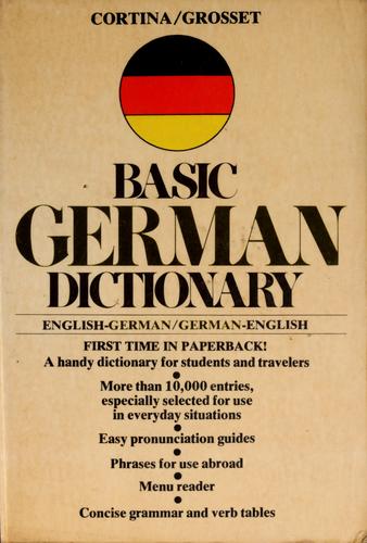 Cover for Cortina/Grosset basic German dictionary