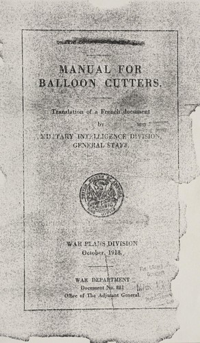 Cover for Manual for balloon cutters