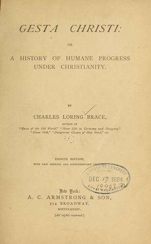 Cover for Gesta Christi