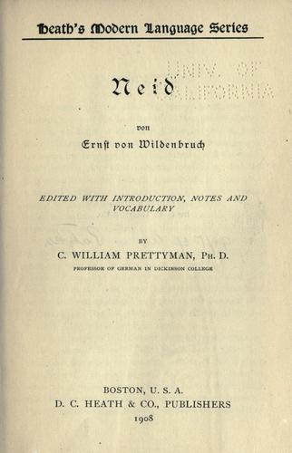 Cover for Neid