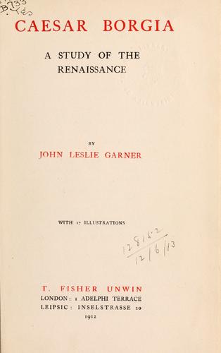 Cover for Caesar Borgia