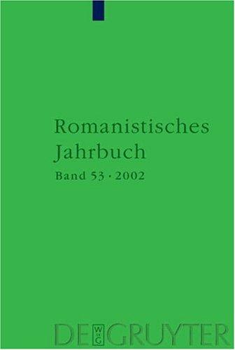 Cover for Romanistisches Jahrbuch 2002