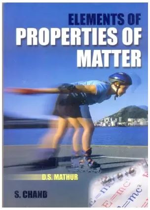 Cover for Elements of properties of matter