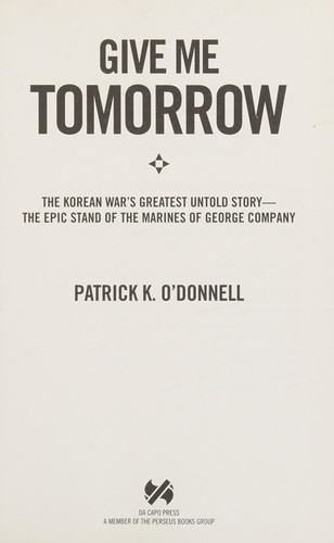 Cover for Give me tomorrow