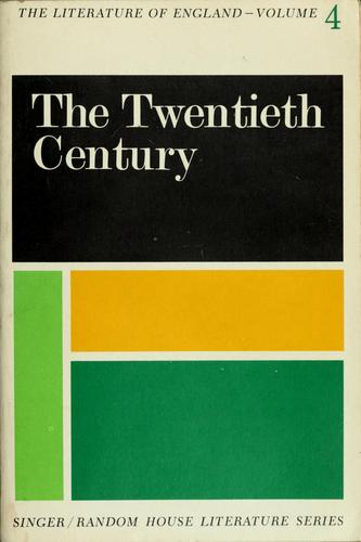 Cover for The literature of England