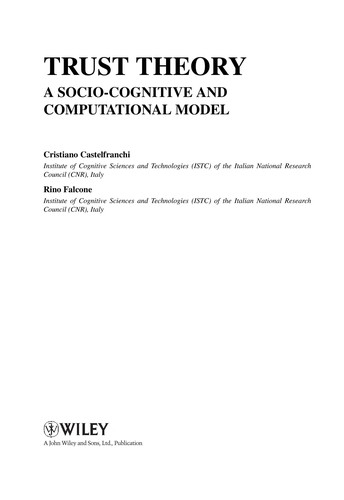 Cover for Trust theory