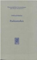 Cover for Paulusstudien (Wissenschaftliche Untersuchungen Zum Neuen Testament)