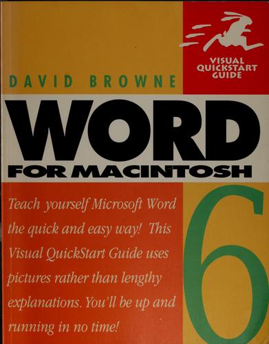 Cover for Word 6 for Macintosh