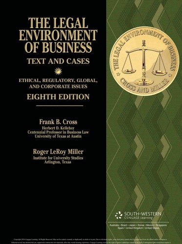 Cover for The legal environment of business