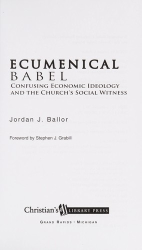 Cover for Ecumenical Babel