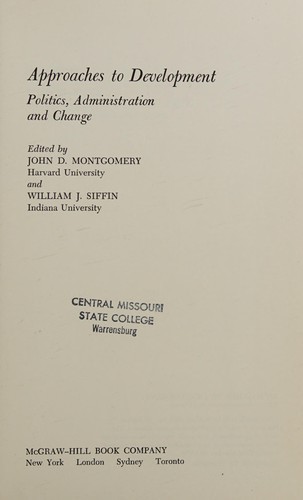 Cover for Approaches to development