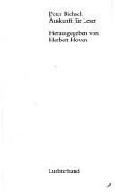 Cover for Peter Bichsel