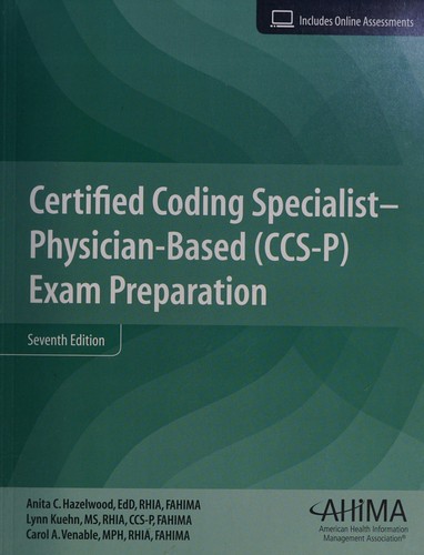 Cover for Certified coding specialist--physician-based (CCS-P)