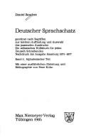 Cover for Deutscher Sprachschatz