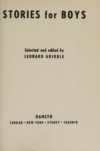 Cover for Stories for Boys