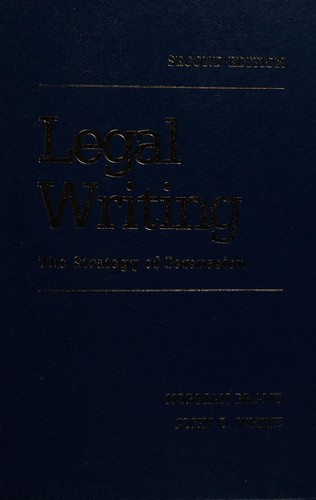 Cover for Legal writing